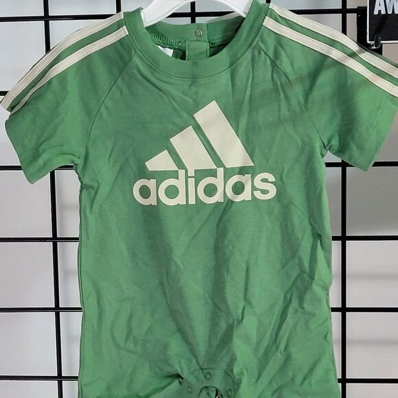 Adidas Baby Onesie - Size 9 Mos - Stylish Green Athletic Outfit - Picture 13 of 13